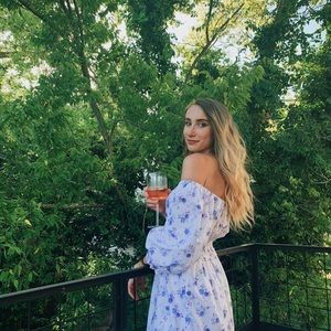 Loveshack Fancy x Target Maxi Floral Off Shoulders Dreaa